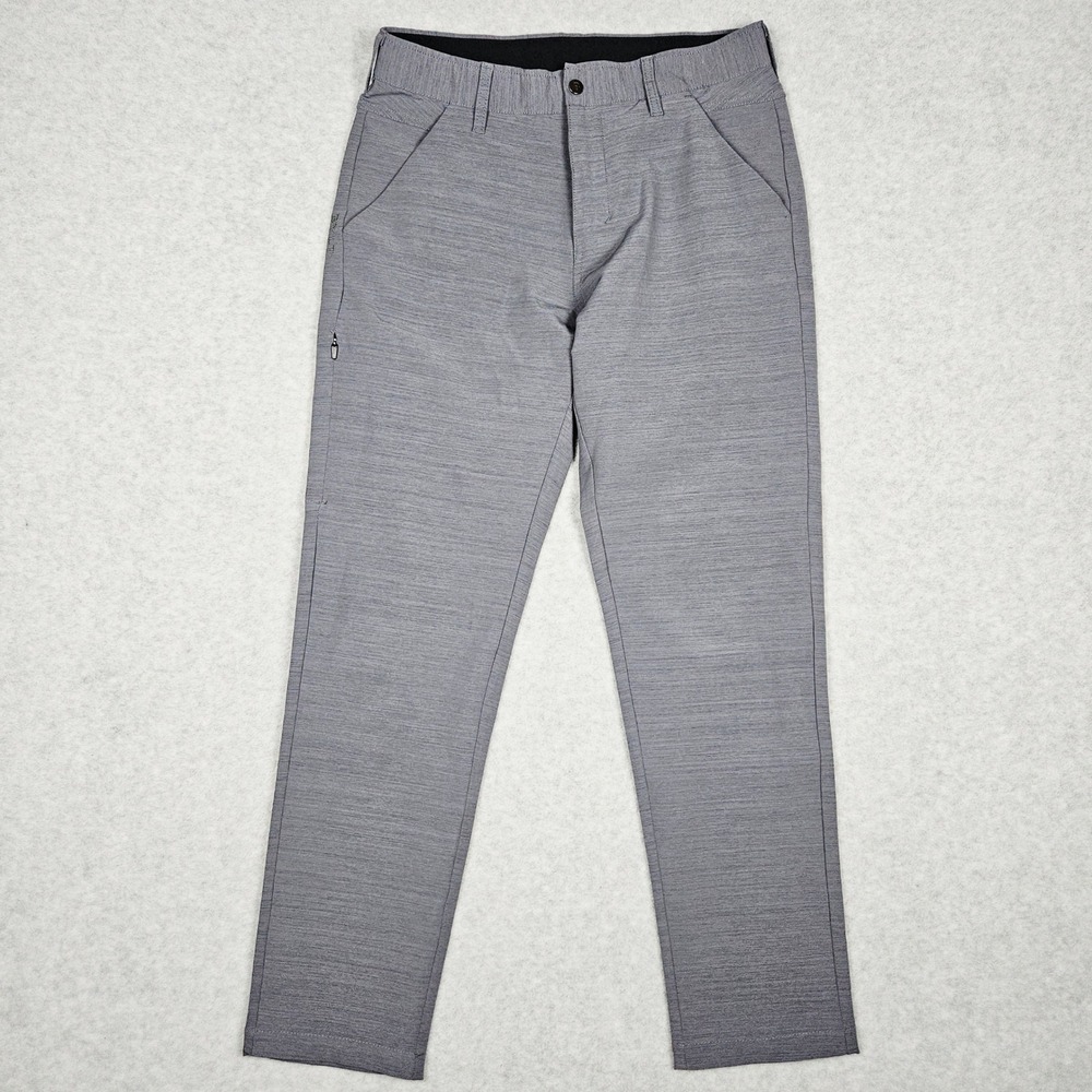 BYLT Premium Basics (Men's 32) Grey Kinetic Pant Slim Straight Stretch Golf